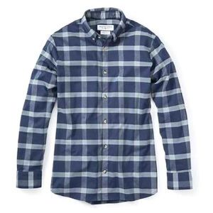 Mizzen & Main Blue plaid flannel